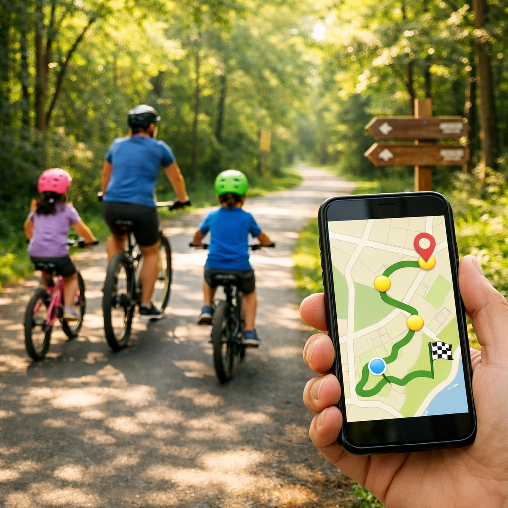 image from Avoid Traffic: Map Kid-Friendly Bike Routes on Greenways and Trails