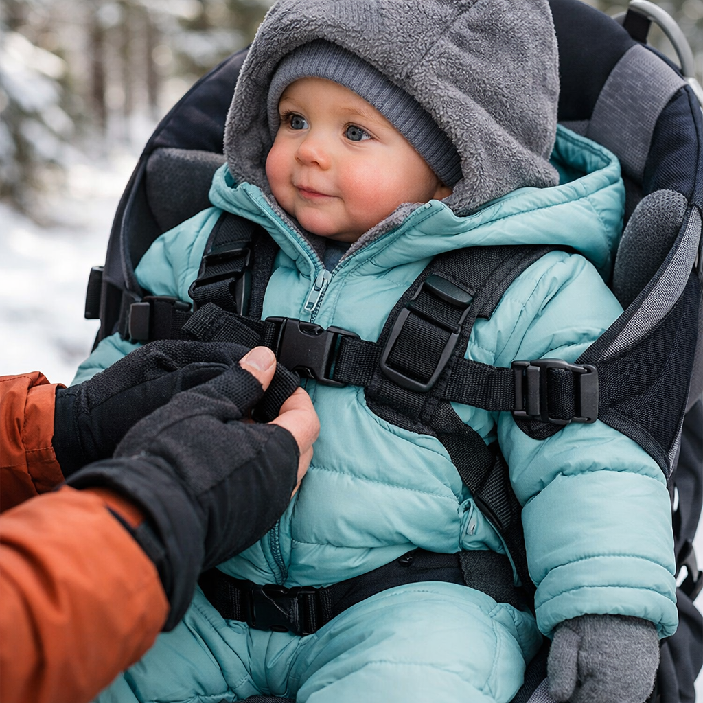 Before First Snow: Where To Buy Harness-Compatible Baby Snowsuits