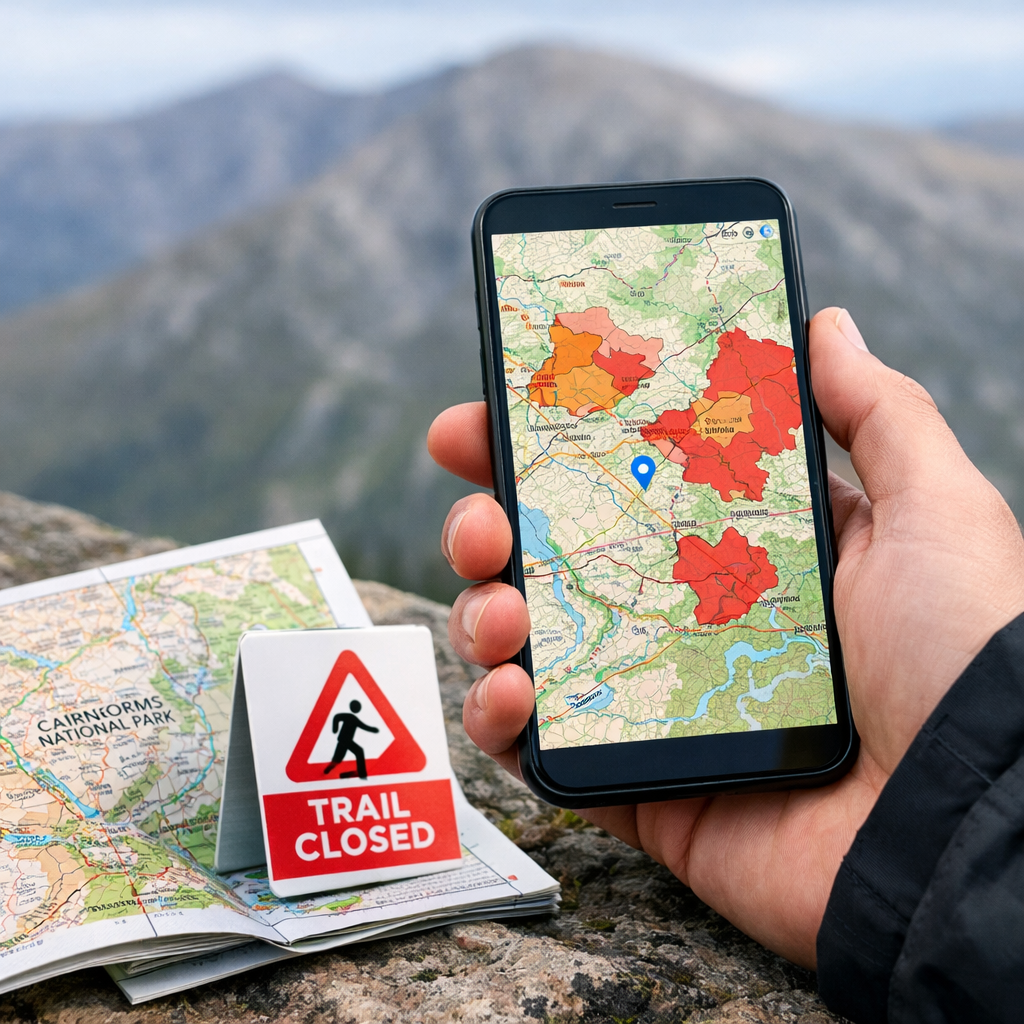 Best apps and official maps to check Cairngorms seasonal access restrictions