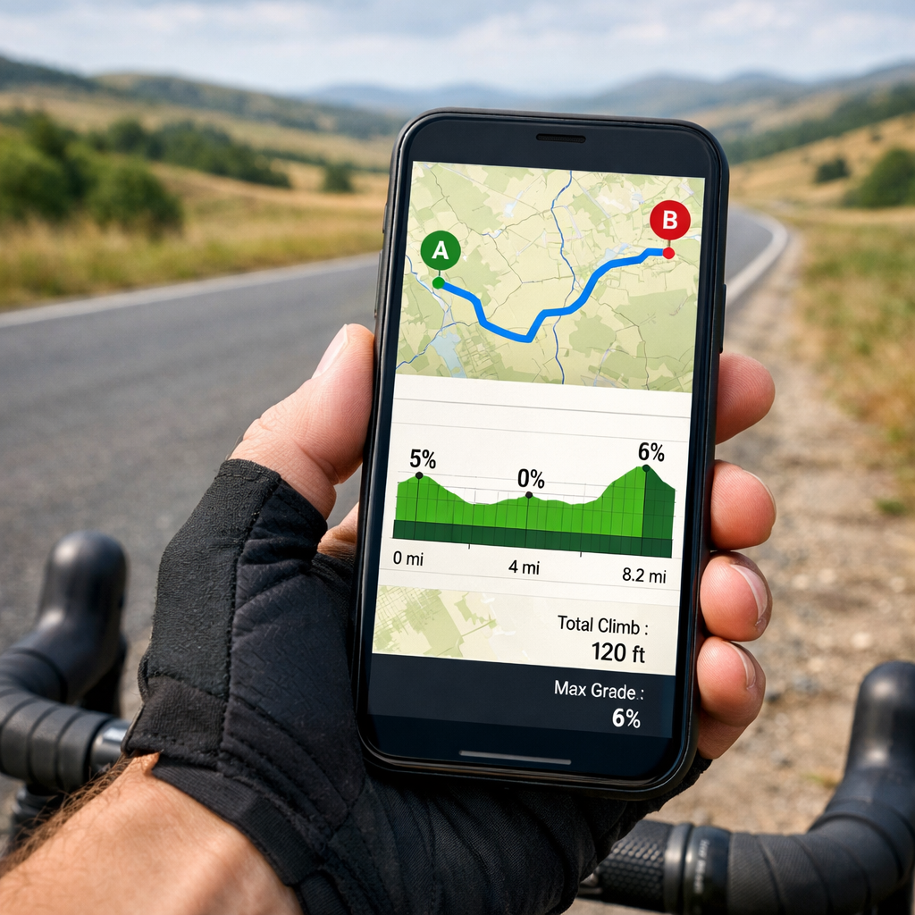 image from Best Apps to Avoid Hills: Compare Elevation Tools for Cyclists