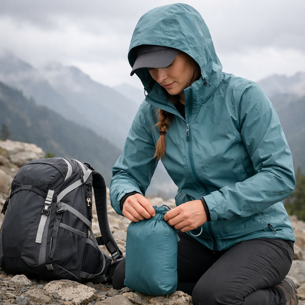image from How to Choose a Stylish, Packable Weatherproof Jacket for Women