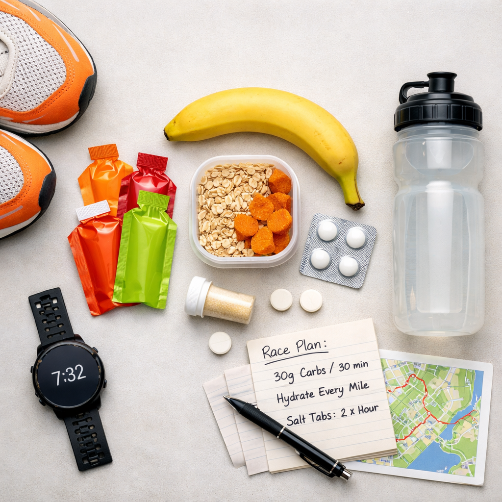 Marathon Fueling Strategy 2026: Carbs, Hydration, and Electrolytes Explained